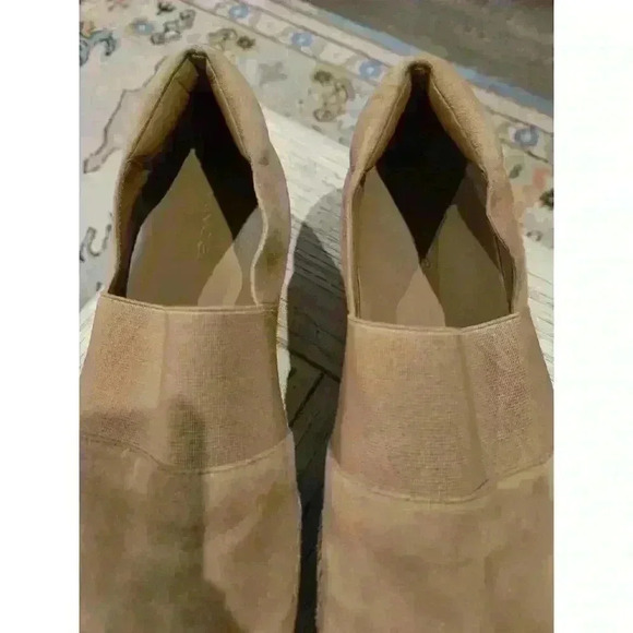 Vince Women's Beige  Suede Espadrille Slip-On Flats Size 8 Casual Chic - Picture 5 of 11